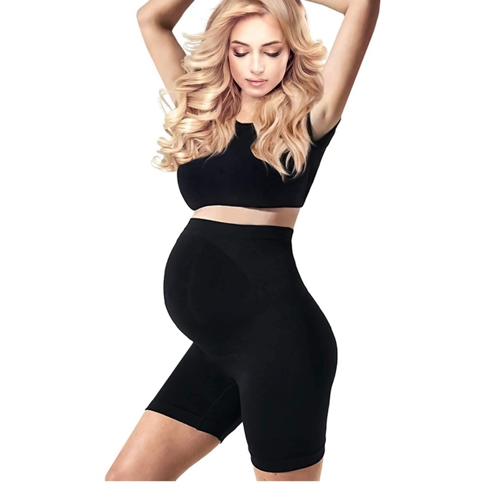 Black Maternity Shorts